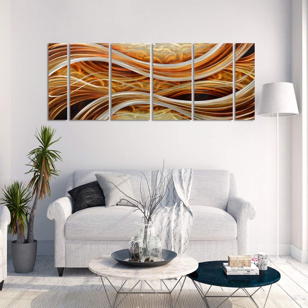 Amazon.com: Yihui Arts 6-Piece Handcrafted Aluminum Abstract